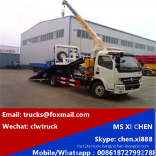 DFAC 3tons Wrecker Tow Truck with 3000kg Crane Truck Wrecker